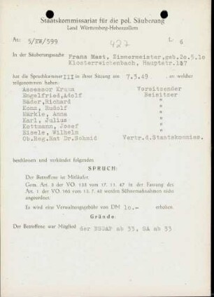 Mast, Franz