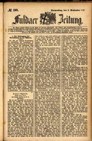 Ausgabe vom Donnerstag, den 01. September 1881.