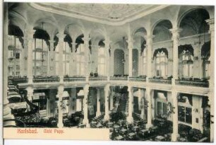 Karlsbad. Café und Festsaal Grand Hotel Pupp (1904-1905). Inneres : Karlsbad. Café und Festsaal Grand Hotel Pupp (1904-1905; F. Fellner, H. Helmer). Innenansicht