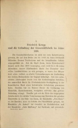 Alfred Krupp und die Entwickelung der Gußstahlfabrik zu Essen