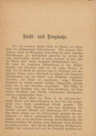 Stadt- und Ringbahn