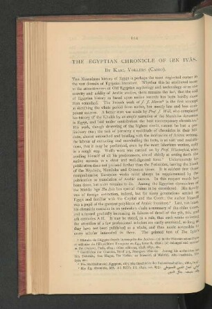 The Egyptian Chronicle of Ibn Iyas.
