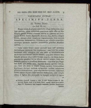 Varietatis Primae Specimina Terna. (Tab. LI. [bis] LIII.)