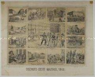 Dresdens erste Maitage 1849 - Bilderbogen