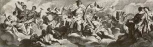 Titelblatt zum Dresdner Galeriewerk: C. H. Heinecken "Recueil d'estampes des plus célébres tableaux de la Galerie roy, de Dresde"