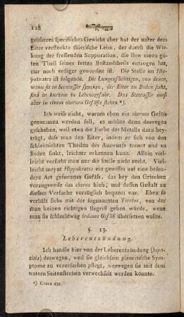 128-135, §.13. Leberentzündung.