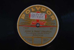 "Robert le Diable" : Scène et évocation "Voici doue les débris" / (Meyerbeer)