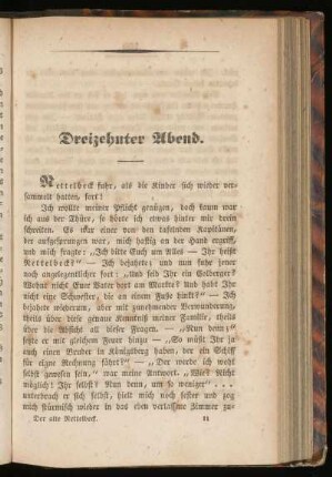 Dreizehnter Abend - Reise nach Amerika. Wiedersehen alter Bekannten. Rückkehr nach Hause.