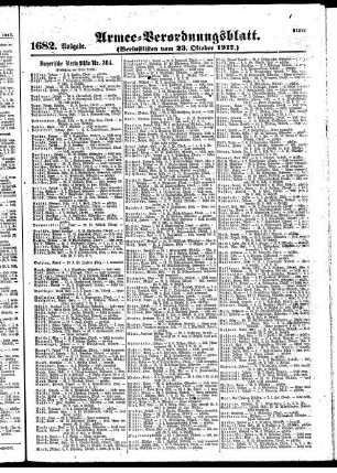 1682. Ausgabe. Dienstag, 23. Oktober 1917