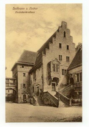 "Deutschordenshaus" - kleiner Deutschhof mit Freitreppe und Staffelgiebelhaus