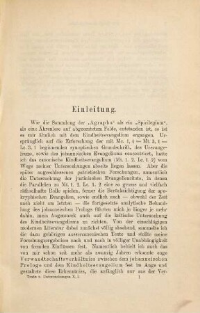 Außercanonische Paralleltexte zu den Evangelien, [4]. Das Kindheitsevangelium nach Lucas und Matthäus