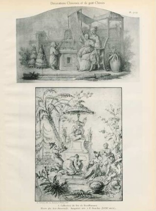 Pl. 31, 32. 1. Collection du duc de Beauffremont. Musée des Arts Décoratifs. Sanguine, attr. à F. Boucher ( XVIIIe siècle)