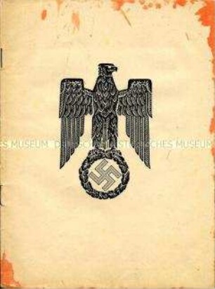 Begleitheft zum Festumzug am "Tag der Deutschen Kunst" 1938 in München (ohne Umschlag)
