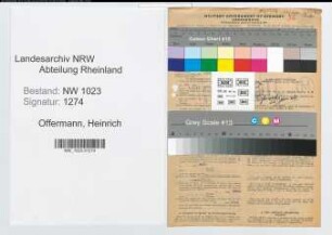Entnazifizierung Heinrich Offermann , geb. 23.11.1906 (Kaufm.Angest.)