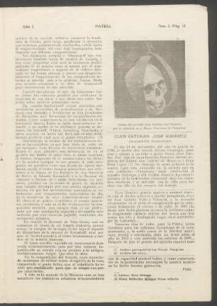 Juan Esteban José Ramírez : (Fragmentos biográficos)