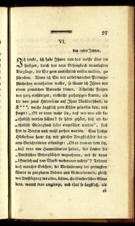 VI. den 19ten Jenner.