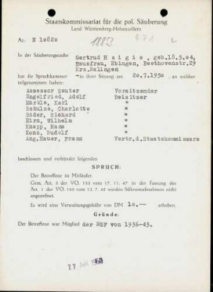 Haigis, Gertrud
