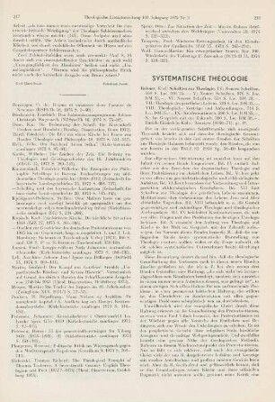 Systematische Theologie