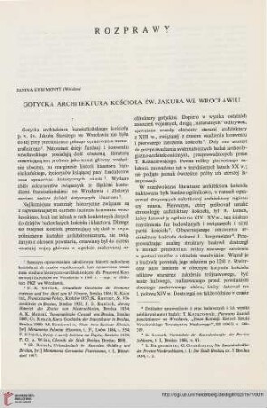 8: Gotycka architektura kościoła św. Jakuba we Wrocławiu