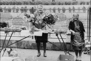 Blumen- und Gemüsestand