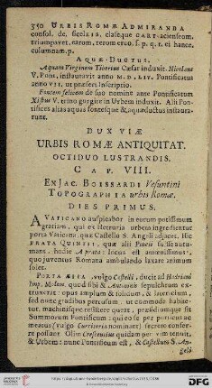 Dux viæ urbis Romæ antiquitat. Dies primus