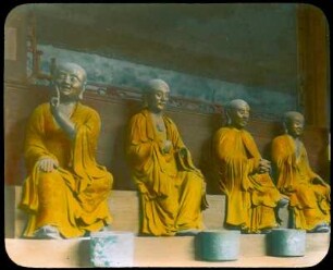 Kanton (Guangzhou), China. Tempel der 500 Genien