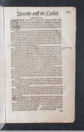 Vorrede auf Jakobus / Judas