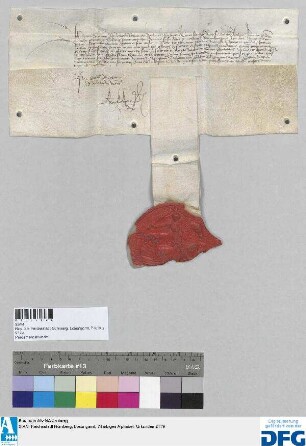 Herzog Philipp von Burgund nimmt von der Stadt Nürnberg das alljährlich zu reichende Jus in Empfang und garantiert den Fortbestand der alten Handelsprivilegien.