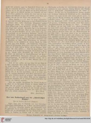 10: Leo von Seckendorff und die "schwäbischen Dichter"