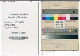 Entnazifizierung Robert Meffert , geb. 16.01.1896 (Kaufmaennischer Angestellter)