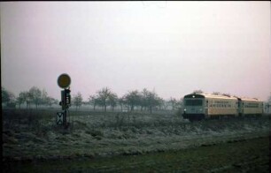 Eutingen Dieseltriebwagen 628 007 als E 3277 TÜ-OG Ausfahrt Eutingen