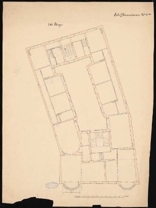 Wohnhaus Rosenberg, Löwe und Co., Berlin-Mitte: Grundriss 1. und 2. OG