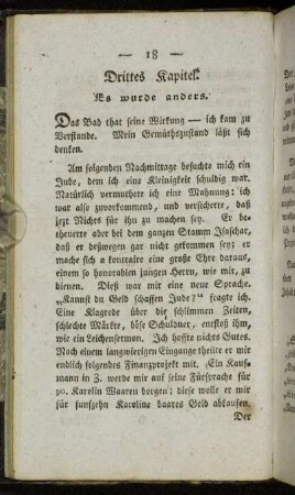 Drittes Kapitel. Es wurde anders.
