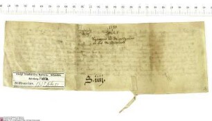 Der Ritter Heinrich von Bimbach bekundet, dass ihm Heinrich [von Hohenberg], Abt von Fulda, eine im Folgenden inserierte Urkunde ausgestellt hat. ...