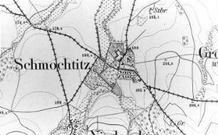 Bautzen-Schmochtitz. Meßtischblatt, Sekt. Luttowitz, 1884