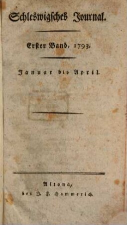 Schleswigsches Journal. 1793,1