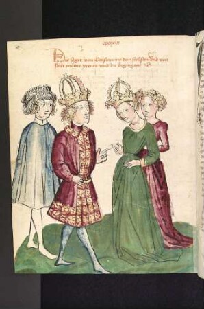 Der blinde Konstantin VI. vor seiner Mutter Irene