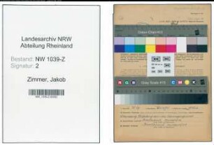 Entnazifizierung Jakob Zimmer , geb. 16.11.1894 (Beamter)