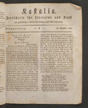 Ausgabe vom 10. October 1831.