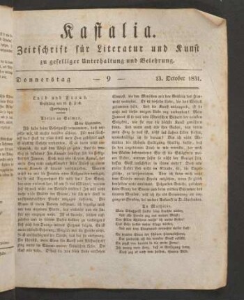 Ausgabe vom 10. October 1831.