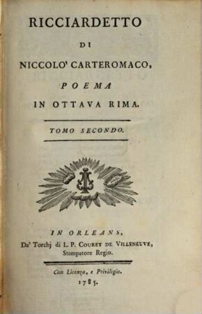 Ricciardetto : Poema In Ottava Rima, 2