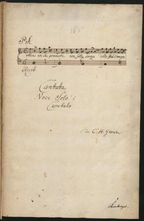 Alme voi che provaste; S, bc; GraunWV B:III:14
