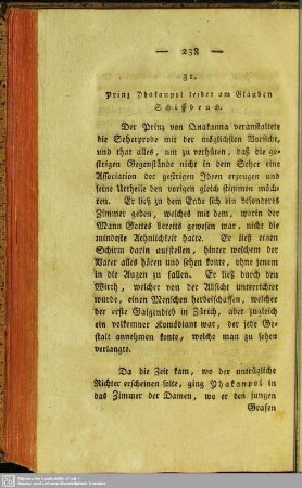 31. Prinz Yhakanpol leidet am Glauben Schiffbruch