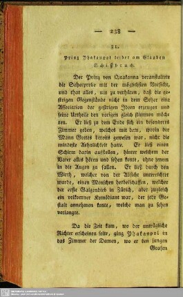 31. Prinz Yhakanpol leidet am Glauben Schiffbruch