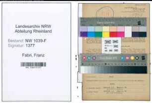 Entnazifizierung Franz Fabri , geb. 12.01.1913 (Angestellter)