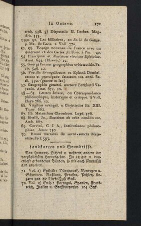 171-192, Landkarten und Grundrisse - In varia forma