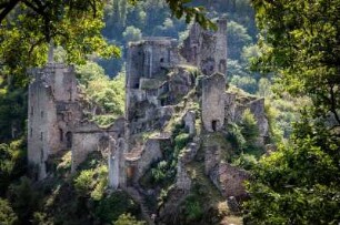 Frankreich. Limousin. Correze. Tours de Merle. Burgruine. 12 bis 14 Jahrhundert