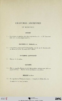 Gravures anciennes (Nr. 1-71)
