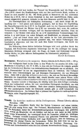 317, Roumagnac. Matadores de mujeres. 1910
