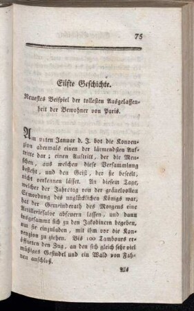 Eilfte Geschichte - Fünfzehnte Geschichte